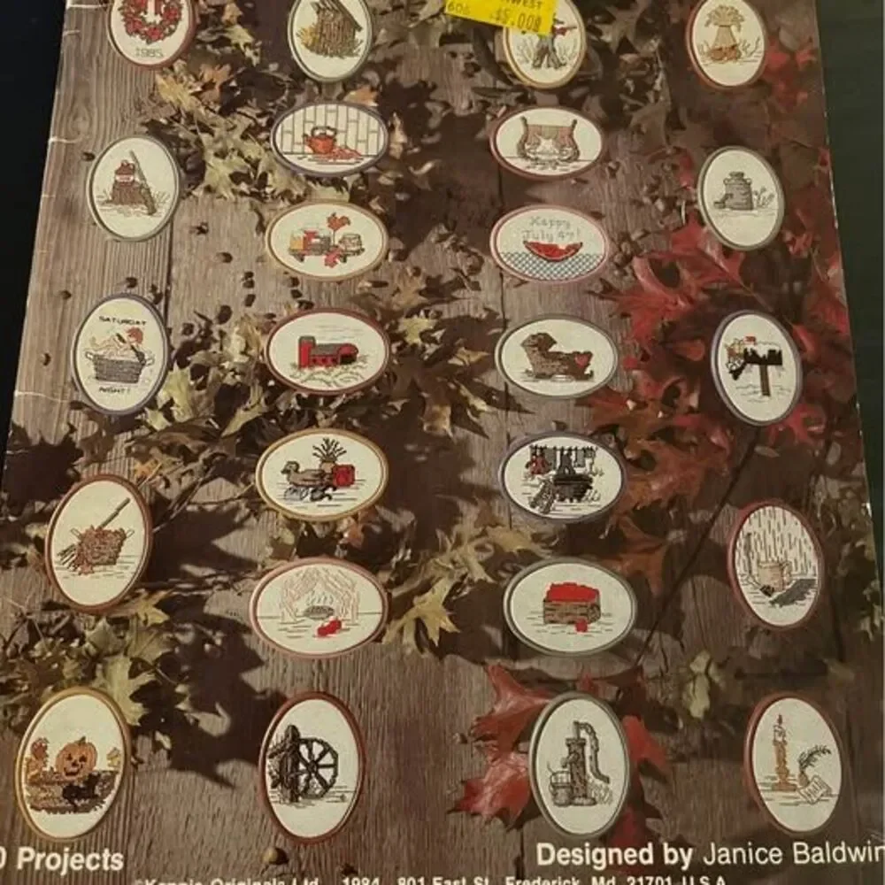 Vintage Cross Stitch Pattern Booklets Anchor, The Graph Goose, Temple Treasures